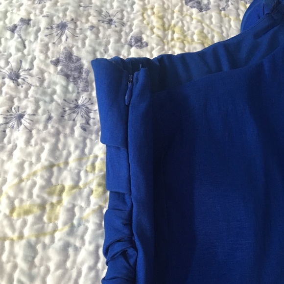 Sapphire Blue Cocktail Dress - Picture 3 of 3